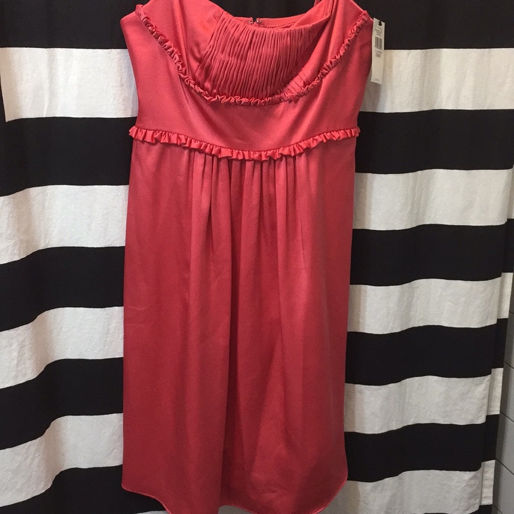 BCBG MAXAZRIA pink strapless dress